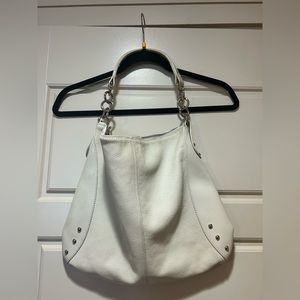 Furla white leather bag purse